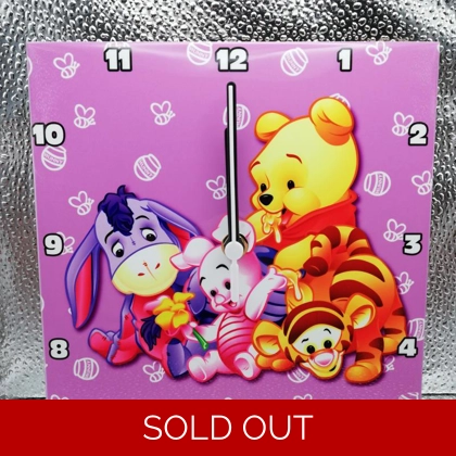 Disney Baby - Winnie the Pooh Ceramic Tile Wall Clock